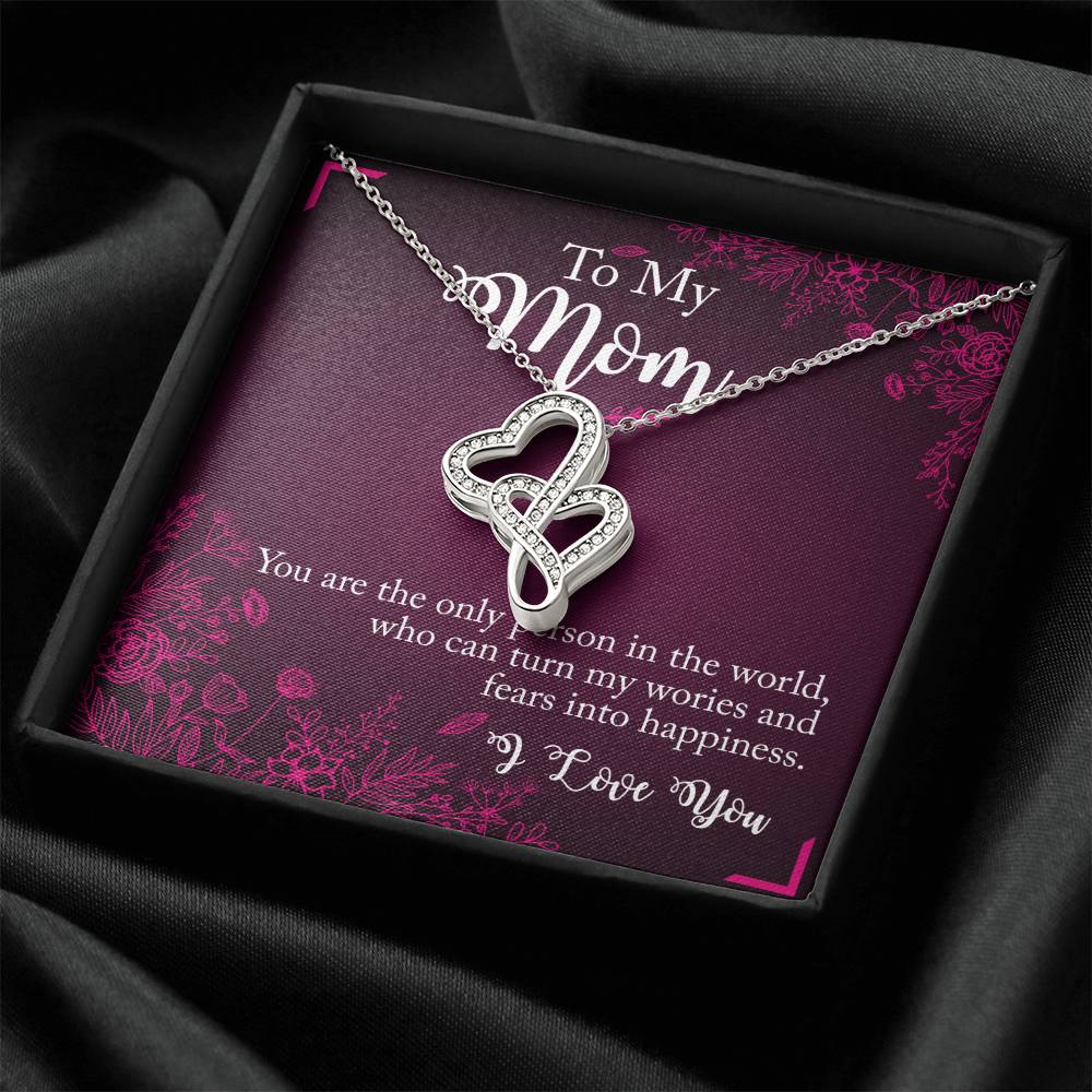 Double Heart Necklace - Mother's Day 1 Double Hearts Necklace