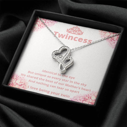 Twincess Double Hearts Necklace