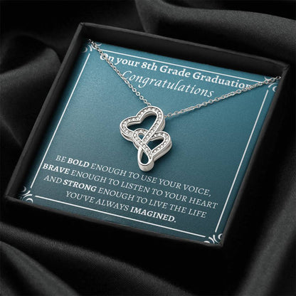 Double Heart Be Bold To Use Double Hearts Necklace