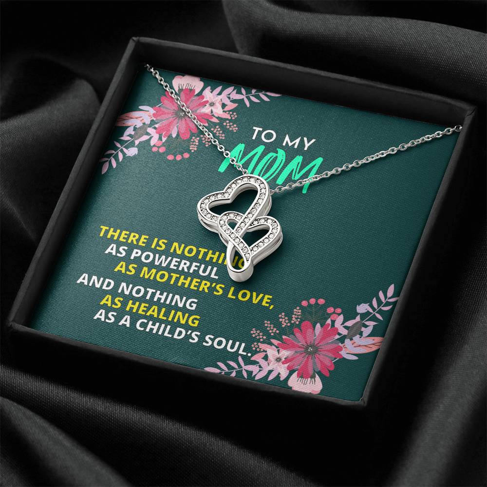 Birthday Gift For Mother Mother Gift Necklace Christmas Gift Meaningful Mother Gift 9 Double Hearts Necklace