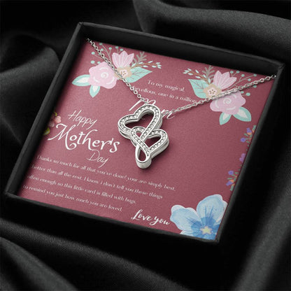 A Special Double Hearts - Mother's Day Necklace Double Hearts Necklace