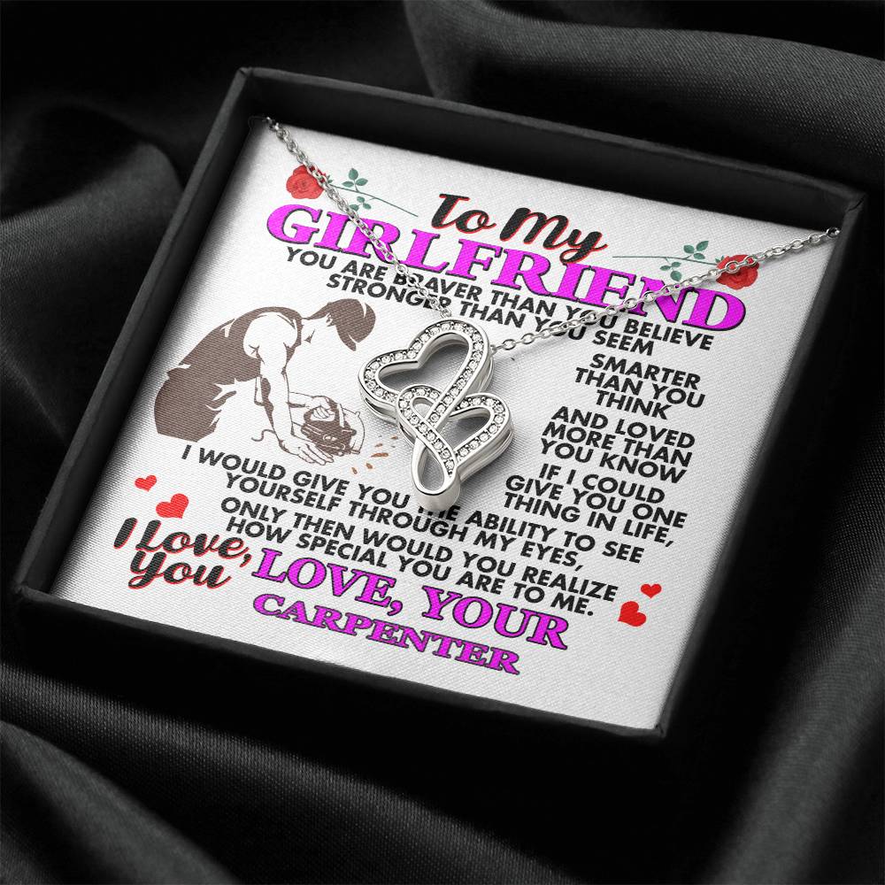 Double Heart Necklace For Girlfriend 1 Double Hearts Necklace