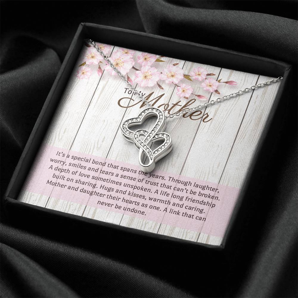 For Mother Double Hearts Necklace