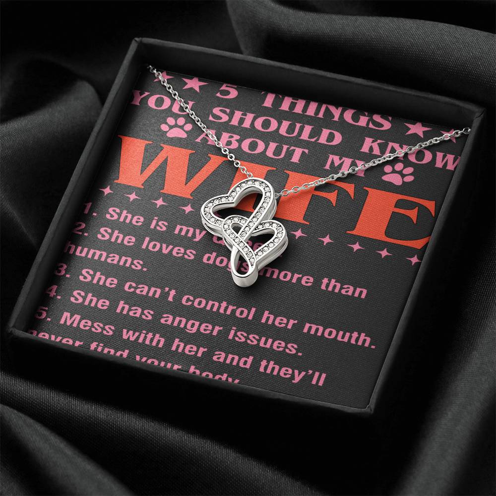 5 Things You Should Know About My Wife Double Hearts Necklace