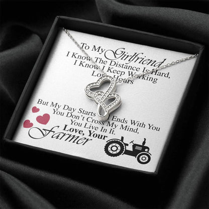 Farmer's Girlfriend  -  Double Hearts Necklace