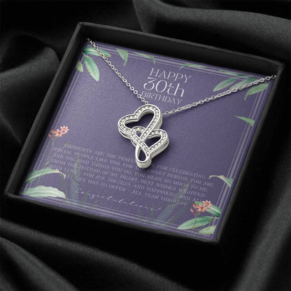 30Th Birthday Gifts For Women  Necklace For Her  3 Decade Jewelry  30 Years Old  30Th Birthday Gift Necklace  Jewelry  Double Hearts Necklace