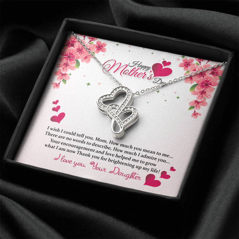 Double Heart Necklace - Mother's Day Double Hearts Necklace