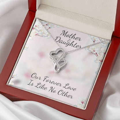 Cute Gift For Mother And Daughter -  Double Hearts Necklace