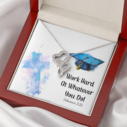 Double Heart Necklace - Graduation Day 1 Double Hearts Necklace