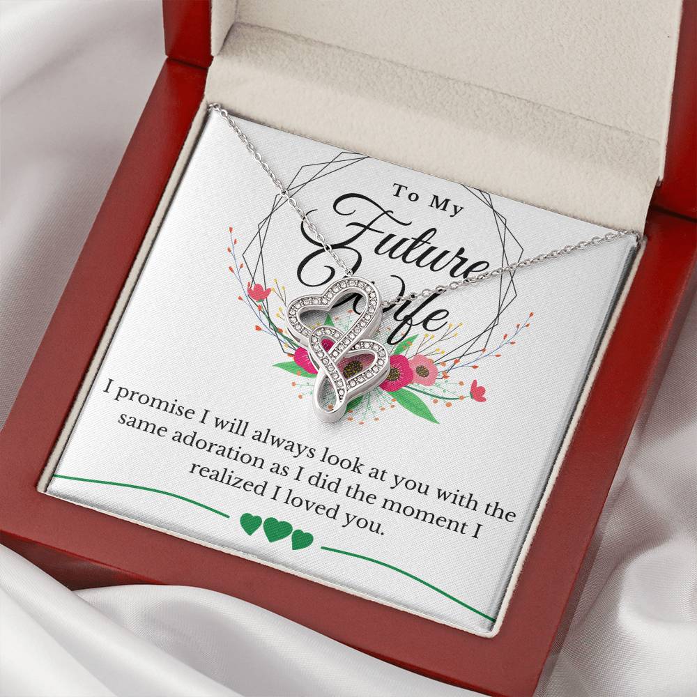 Double Heart Necklace - Future Wife Double Hearts Necklace