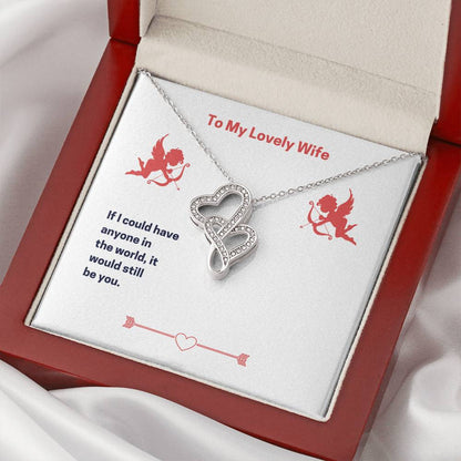 Double Heart Necklace Wife Double Hearts Necklace