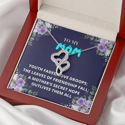 Birthday Gift For Mother Mother Gift Necklace Christmas Gift Meaningful Mother Gift 8 Double Hearts Necklace