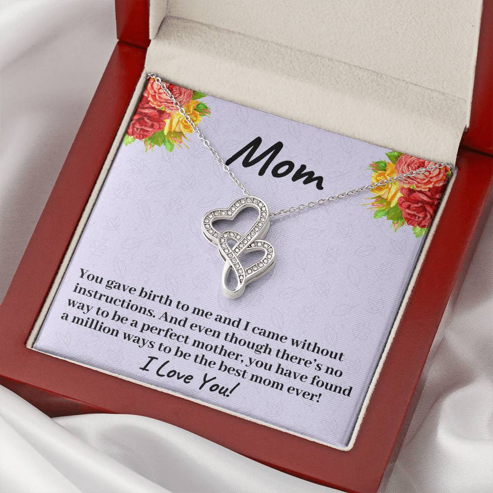 You Have Found A Million Ways To Be The Best Mom Ever - Necklace Double Hearts Necklace