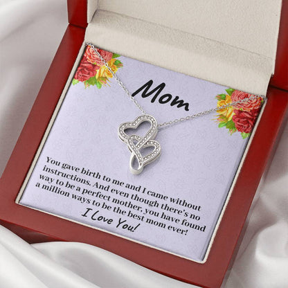 You Have Found A Million Ways To Be The Best Mom Ever - Necklace Double Hearts Necklace