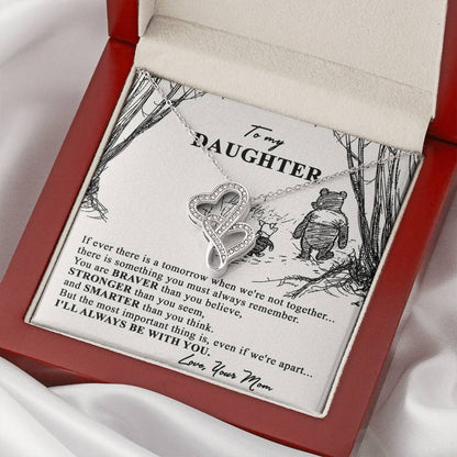 Gift For Daughter From Mom Daughter Mother Necklace Daughter Gift From Mom To My Daughter Daughters Birthday Unique Gr Double Hearts Necklace