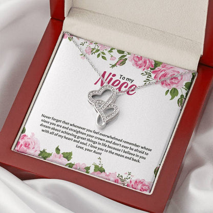 For Niece Double Hearts Necklace