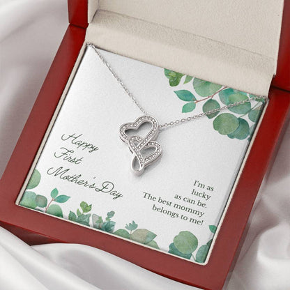 Double Heart - Mother's Day Double Hearts Necklace