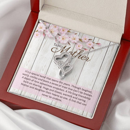 For Mother Double Hearts Necklace