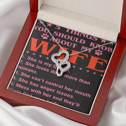 5 Things You Should Know About My Wife Double Hearts Necklace
