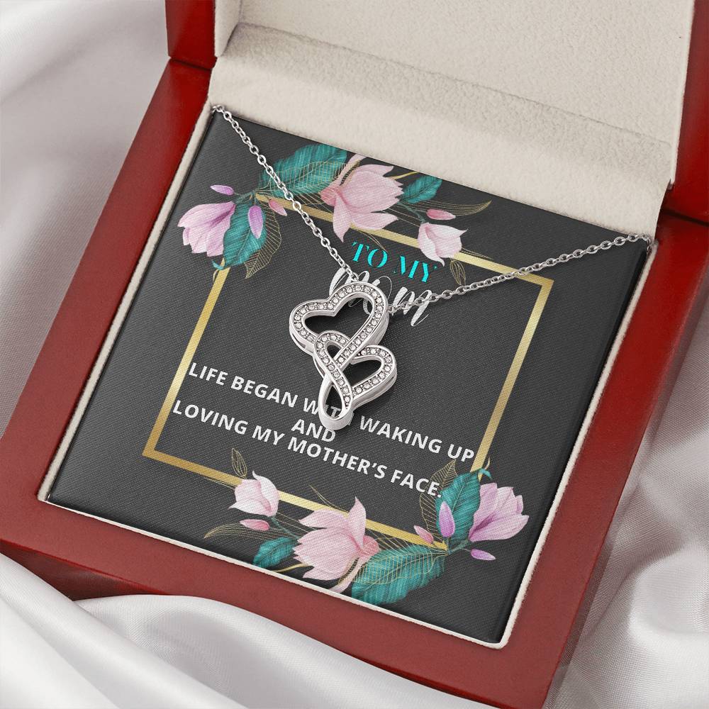 Birthday Gift For Mother Mother Gift Necklace Christmas Gift Meaningful Mother Gift 10 Double Hearts Necklace