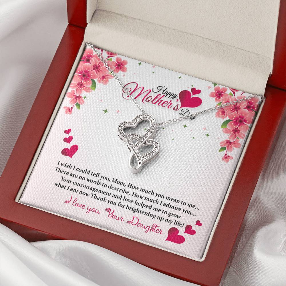 Double Heart Necklace - Mother's Day Double Hearts Necklace