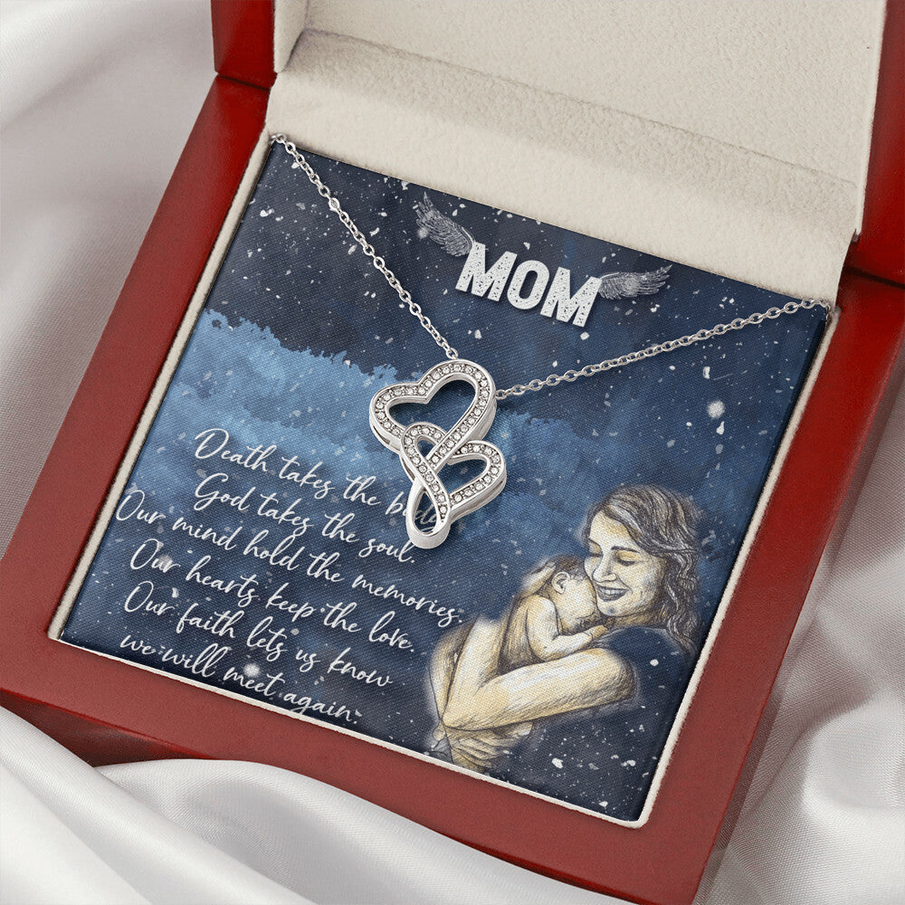 Birthday Gift For Mother Mother Gift Necklace Christmas Gift Meaningful Mother Gift 4 Double Hearts Necklace