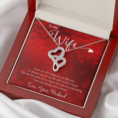 You Are My Everything Necklace 2 Double Hearts Necklace