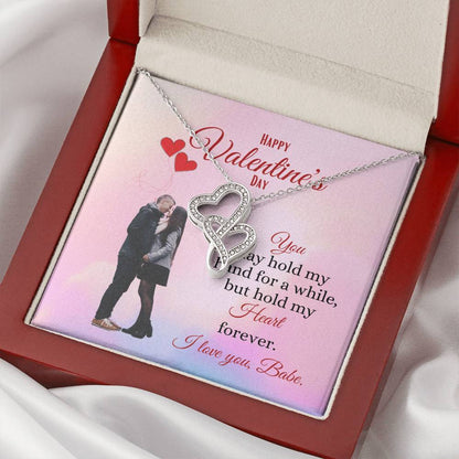 Valentine's Day Double Hearts Necklace