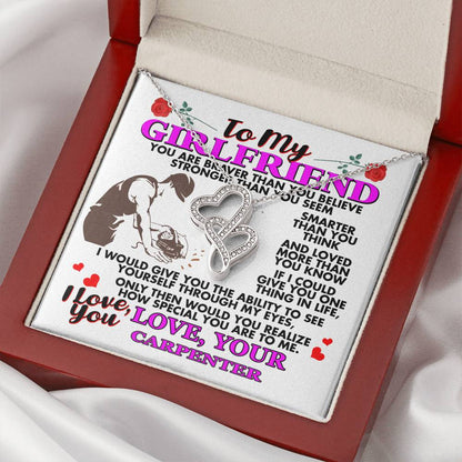 Double Heart Necklace For Girlfriend 1 Double Hearts Necklace