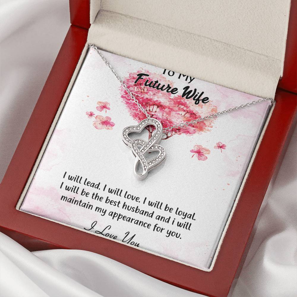 For Future Wife Double Hearts Necklace