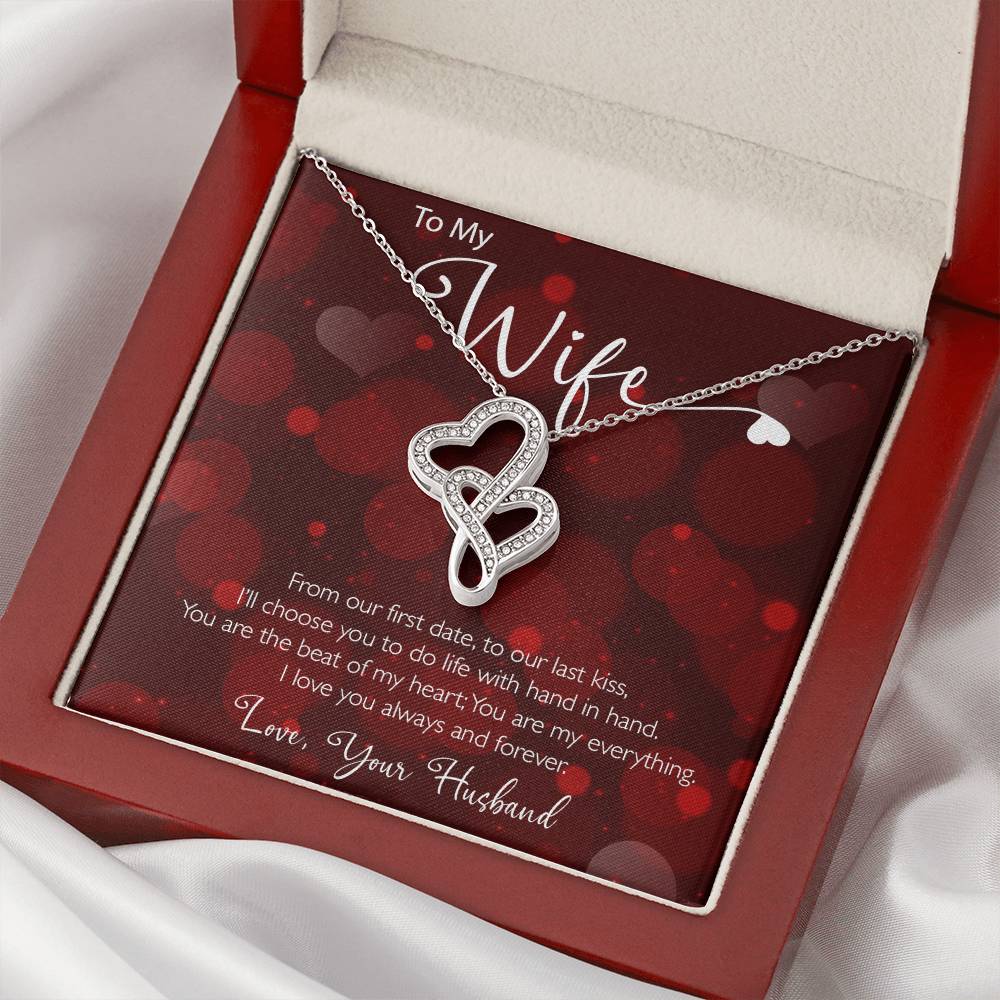 You Are My Everything Necklace 1 Double Hearts Necklace
