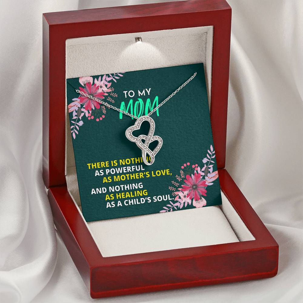 Birthday Gift For Mother Mother Gift Necklace Christmas Gift Meaningful Mother Gift 9 Double Hearts Necklace