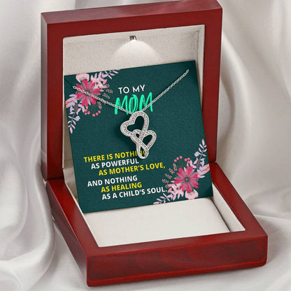 Birthday Gift For Mother Mother Gift Necklace Christmas Gift Meaningful Mother Gift 9 Double Hearts Necklace