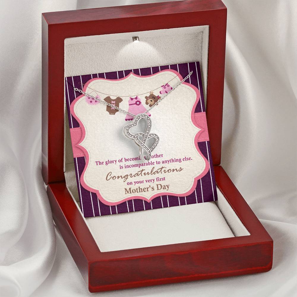 Double Hearts - Mother's Day Double Hearts Necklace