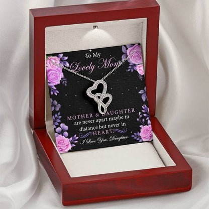 Unique Gifts For Mom Double Hearts Necklace
