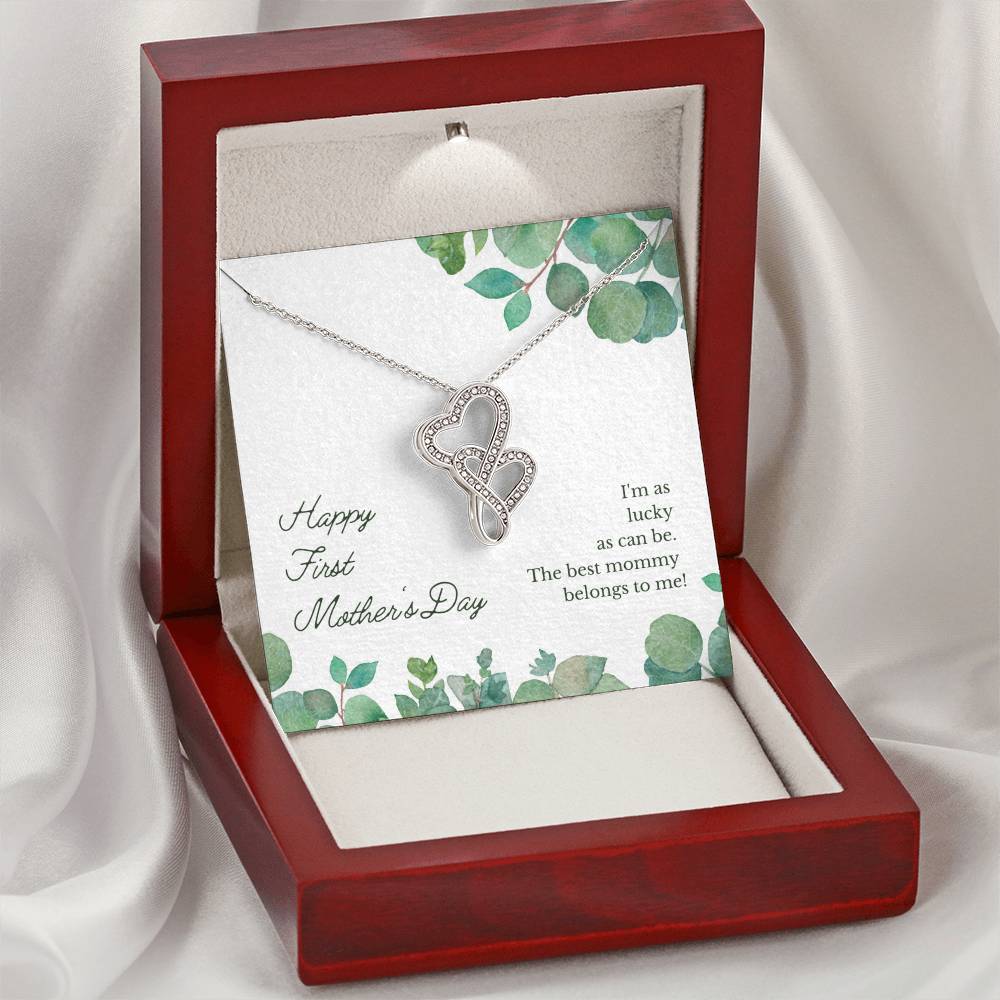 Double Heart - Mother's Day Double Hearts Necklace