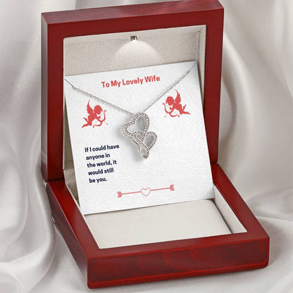 Double Heart Necklace Wife Double Hearts Necklace