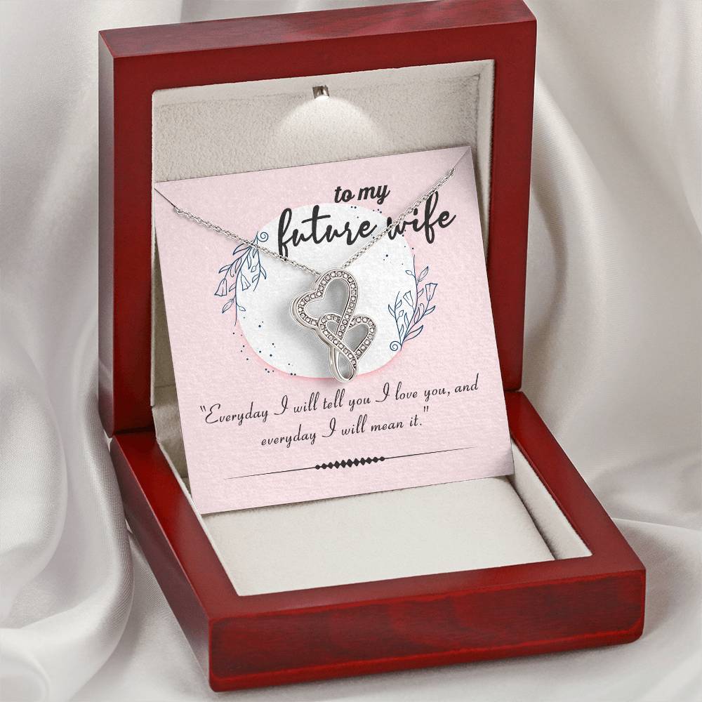 Collection Future Wife - Keep Me In You Heart Double Hearts Necklace