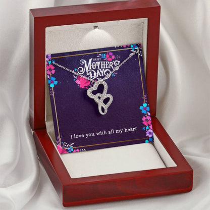 Double Hearts Mother's Day Necklace Double Hearts Necklace