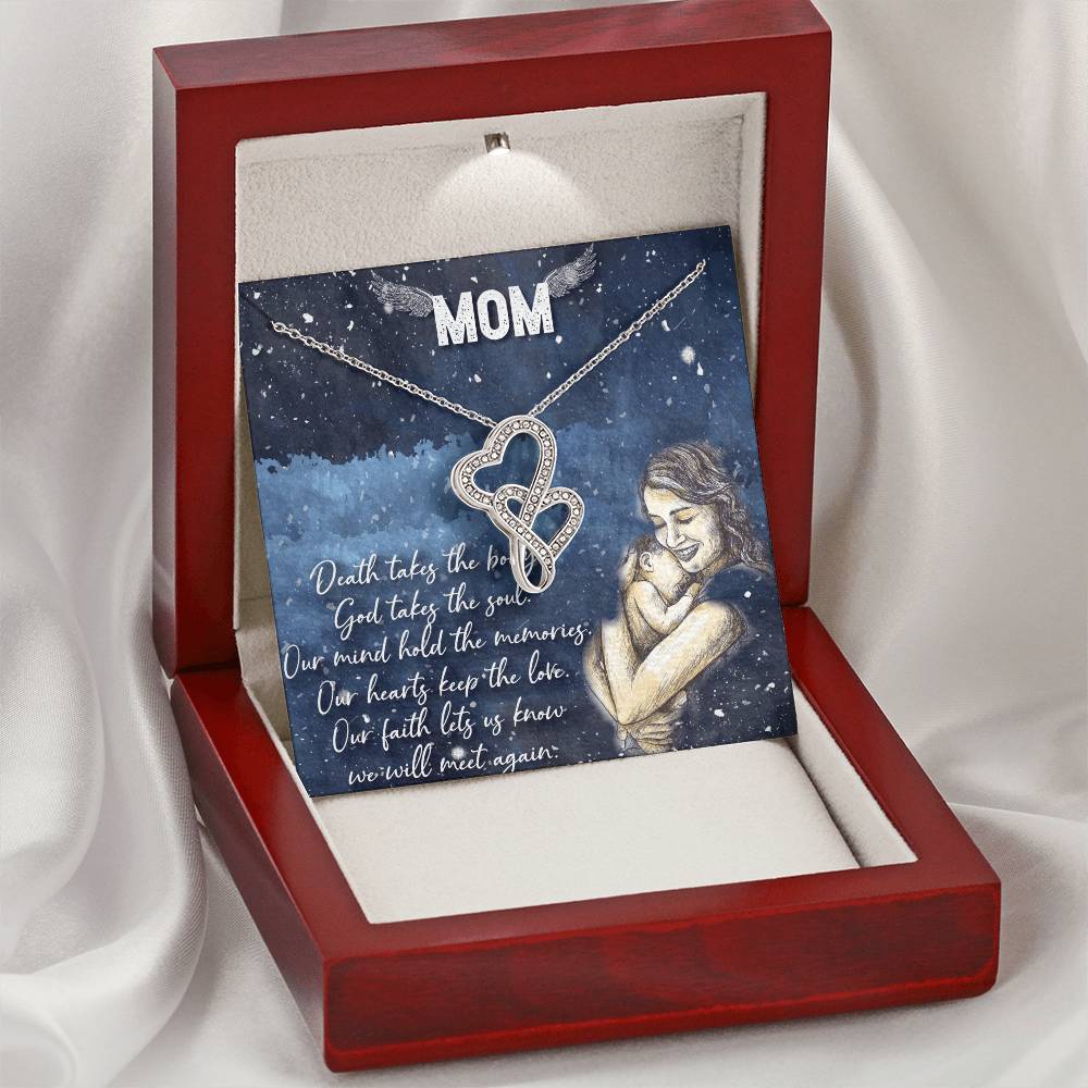 Birthday Gift For Mother Mother Gift Necklace Christmas Gift Meaningful Mother Gift 4 Double Hearts Necklace