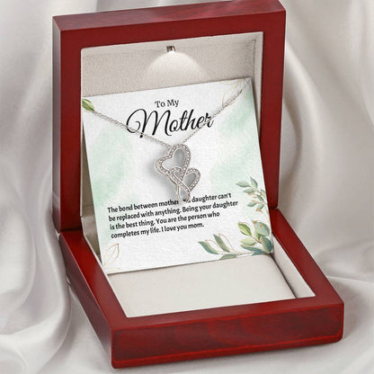 For Mother 1 Double Hearts Necklace