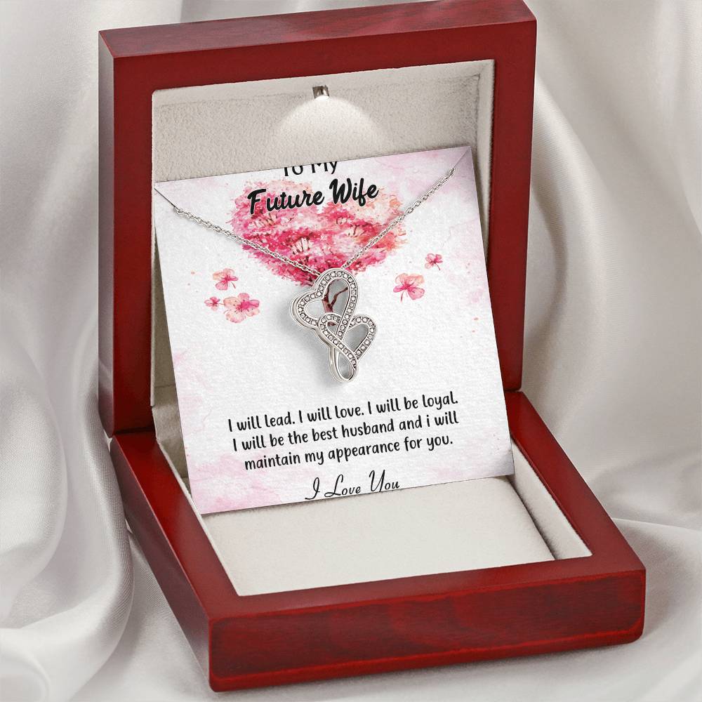 For Future Wife Double Hearts Necklace