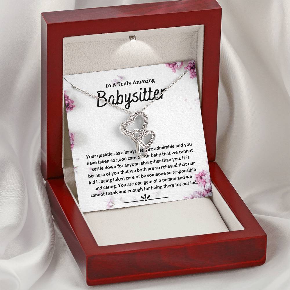 Baby Sitter - Double Heart Double Hearts Necklace