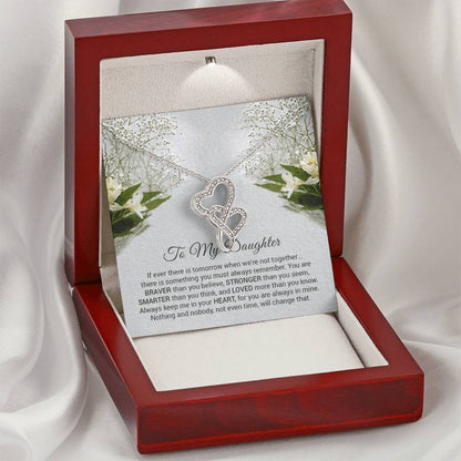 Double Heart Necklace For Daughter Double Hearts Necklace