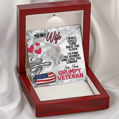 Wife Necklace - To My Wife Necklace - Husband To Wife Necklace -Your Last Everything.- Husband To Wife Gift-Interlocki Double Hearts Necklace