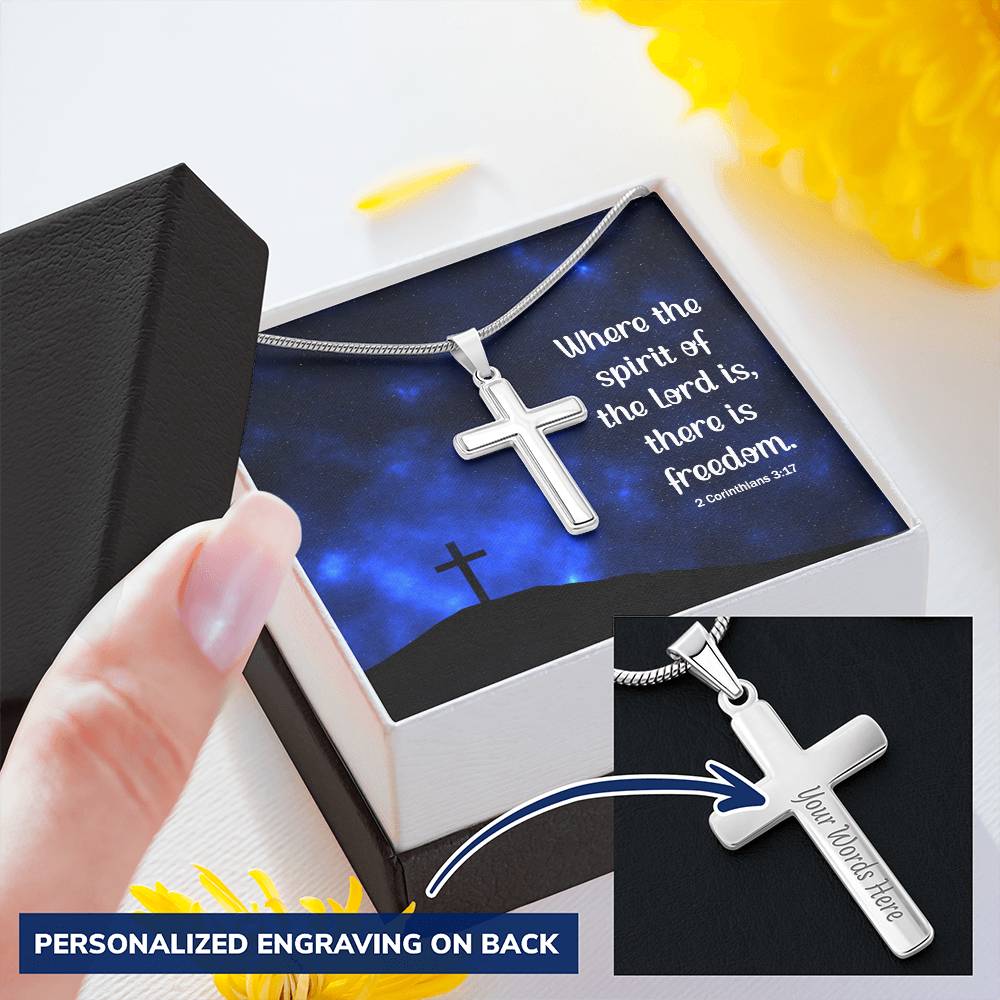 Christian Cross Necklace Customize Cross Necklace Christian Gift For Grandma Customize Engraved Cross Necklace