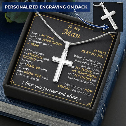 For Your Man - You Are Special - Cross Customize Engraved Cross Necklace