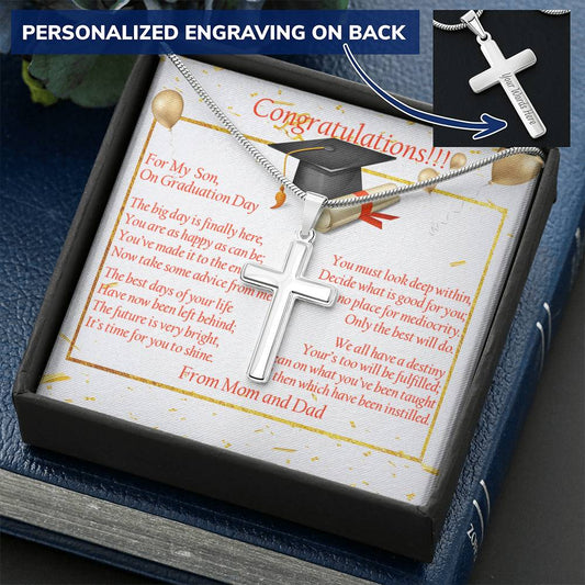 2022 Graduation 2022 Strong Graduate Gift Customize Graduation Gift High School Graduation College Graduation 2022 Customize Engraved Cross Necklace