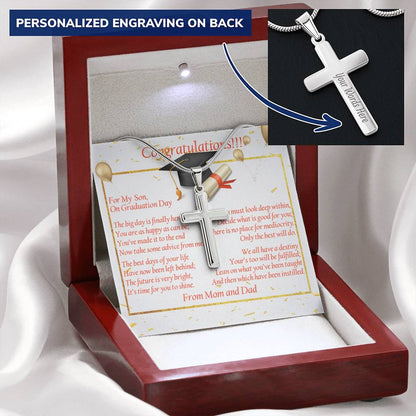 2022 Graduation 2022 Strong Graduate Gift Customize Graduation Gift High School Graduation College Graduation 2022 Customize Engraved Cross Necklace