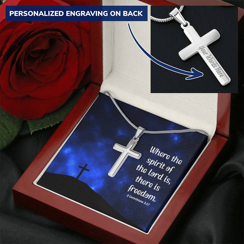 Christian Cross Necklace Customize Cross Necklace Christian Gift For Grandma Customize Engraved Cross Necklace